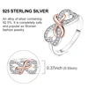 Bague en argent sterling 925 véritable, forme de cœur, trèfle, bijoux pour femmes, cadeau d'anniversaire, de fiançailles