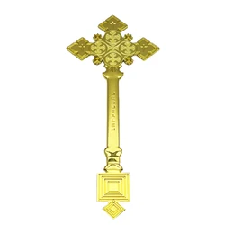 Elegant Gold and Silver Christian Wall Cross Decor (Gold)