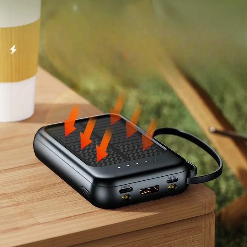 Treasure Mini Outdoor 20000 MAh Charging Battery Charger Supply Solar Self-contained Camping Mobile Power Solar Energy