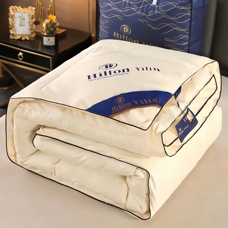 Hilton Hotel down Comforter 95 White Goose down Thiened Air Conditioned Summer Cool Single Double Winter Quilt