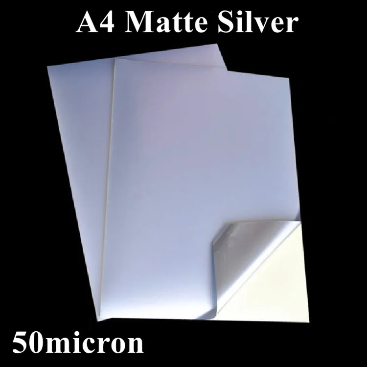 50 Sheets A4 Holographic laser silver art scratch paper for Laser