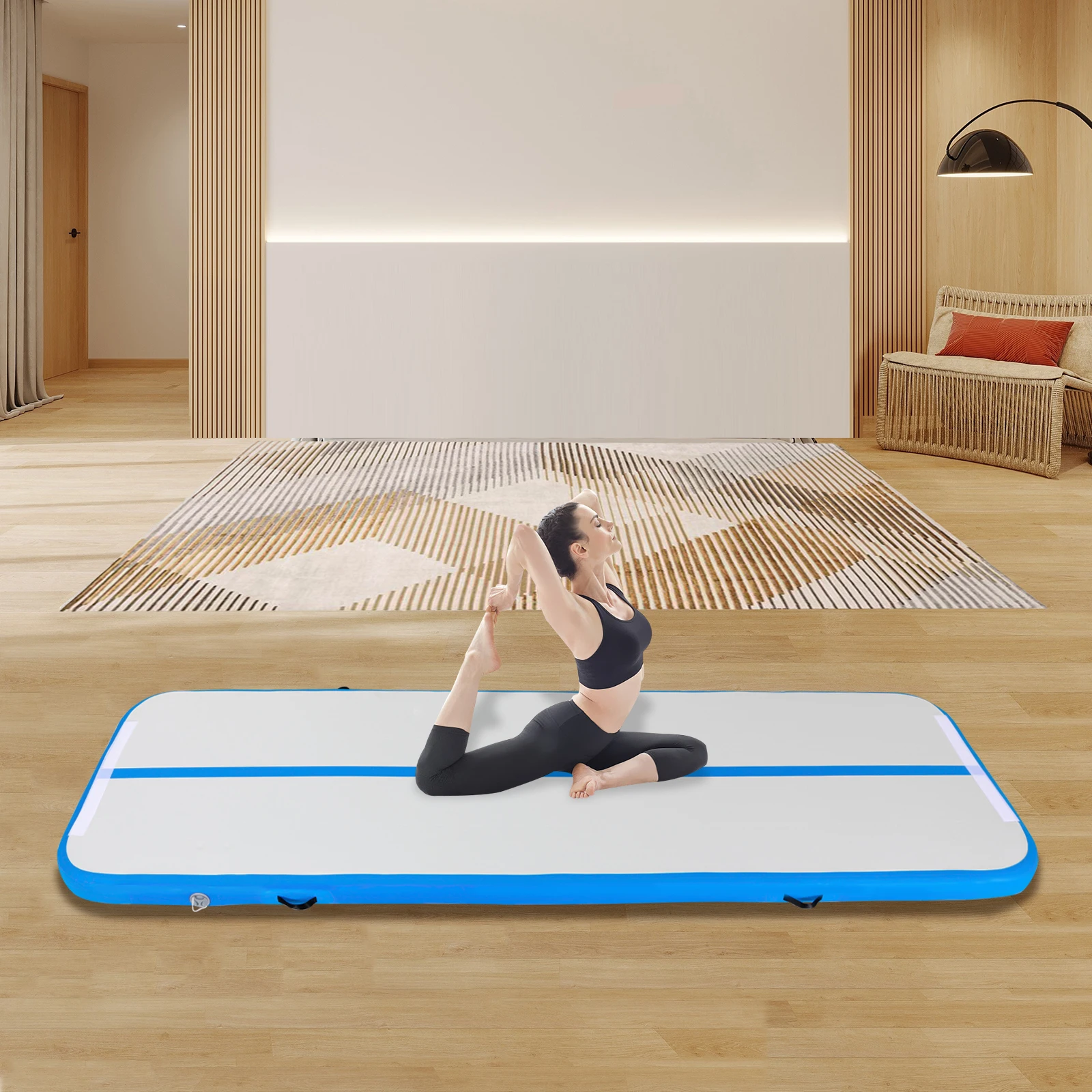 Inflatable Training Gymnastics Mat for High-Performance Training Family Use Leisure Centers Parks Beaches Outdoor Yoga Equipment