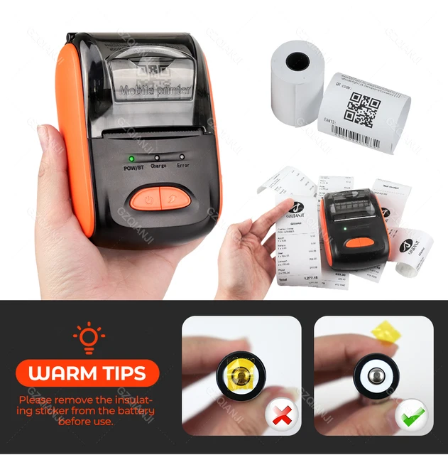 Printing command ESC / POS compatible with order sets