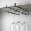 Wine Glass Rack Under Cabinet Household Hangning Cup Display Rack Luxury Stemware Holder Wine Glass Storage Rack Kitchen Tool 1