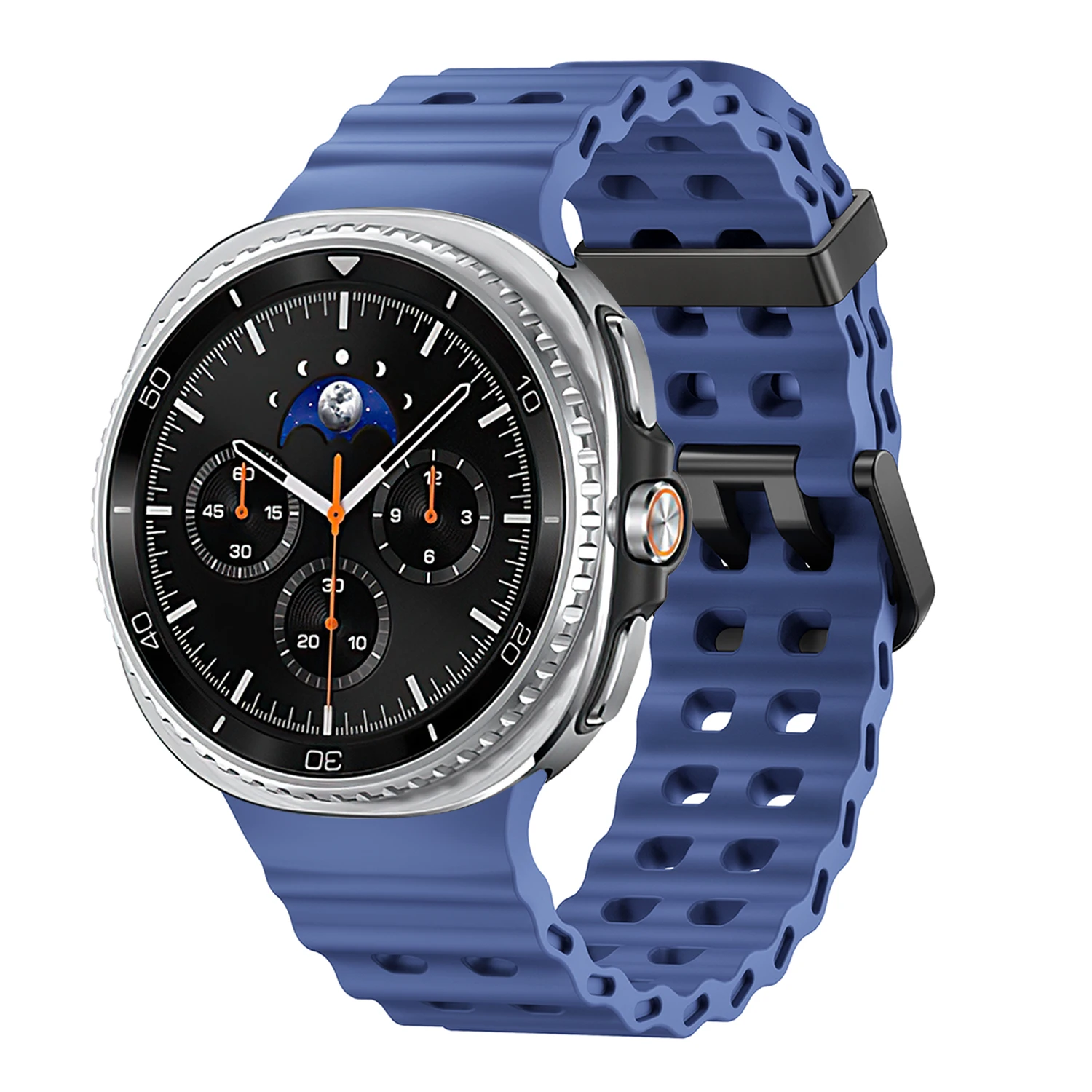 Premium Silicone Watchband for Samsung Galaxy Watch - Marine Blue