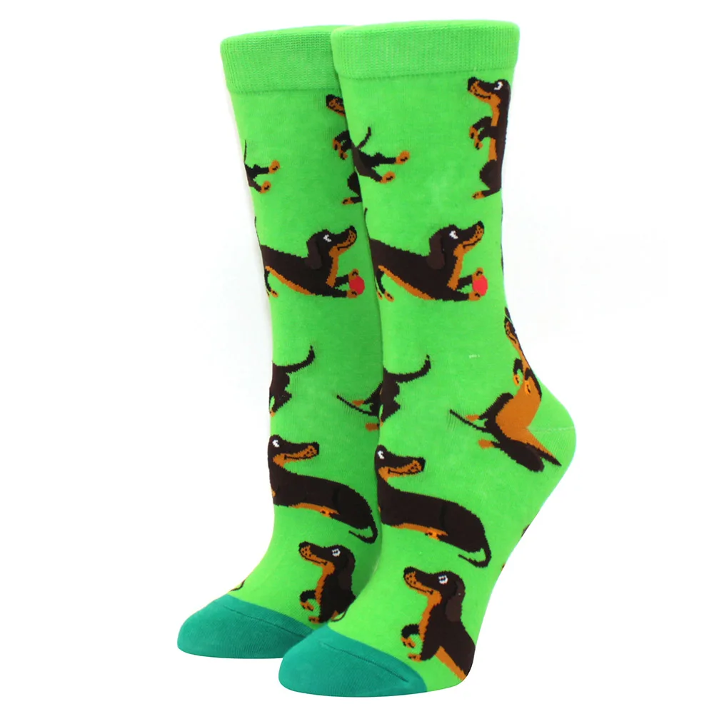 Colorful Women's Cartoon Animal & Fruit Socks - Cute Kawaii Trendy Harajuku Happy Socks