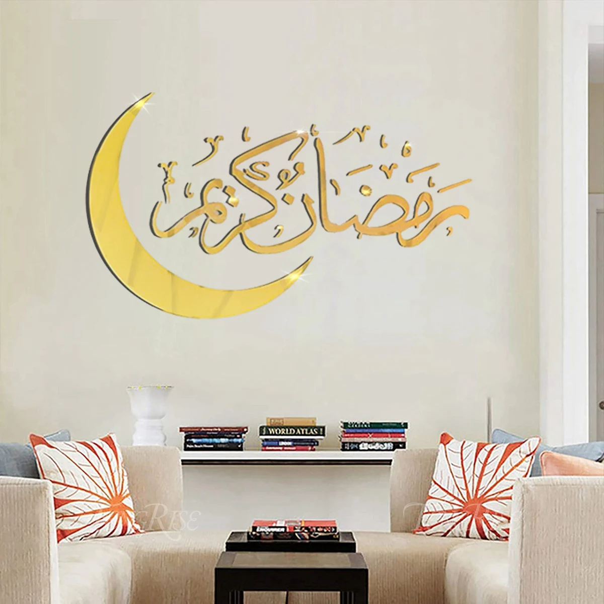Eid Mubarak Wall Stickers 2025 Ramadan Decorations Home Ramadan Kareem Islamic Muslim Party Decor Eid Al Adha Mubarak Gifts