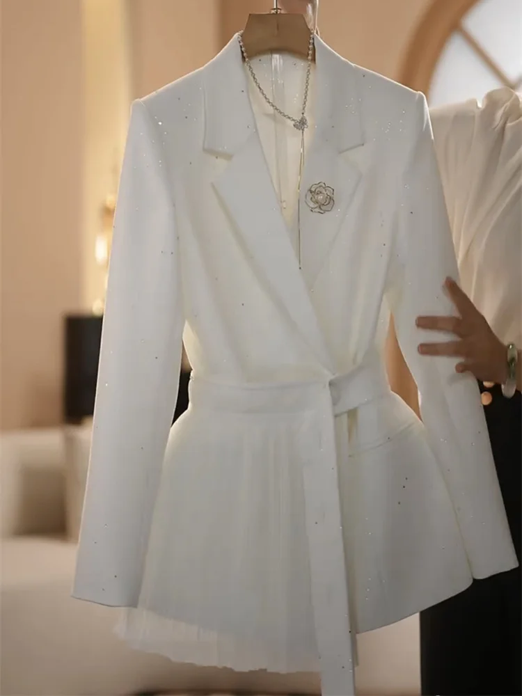 طقم بدلة رسمية نسائية وردي