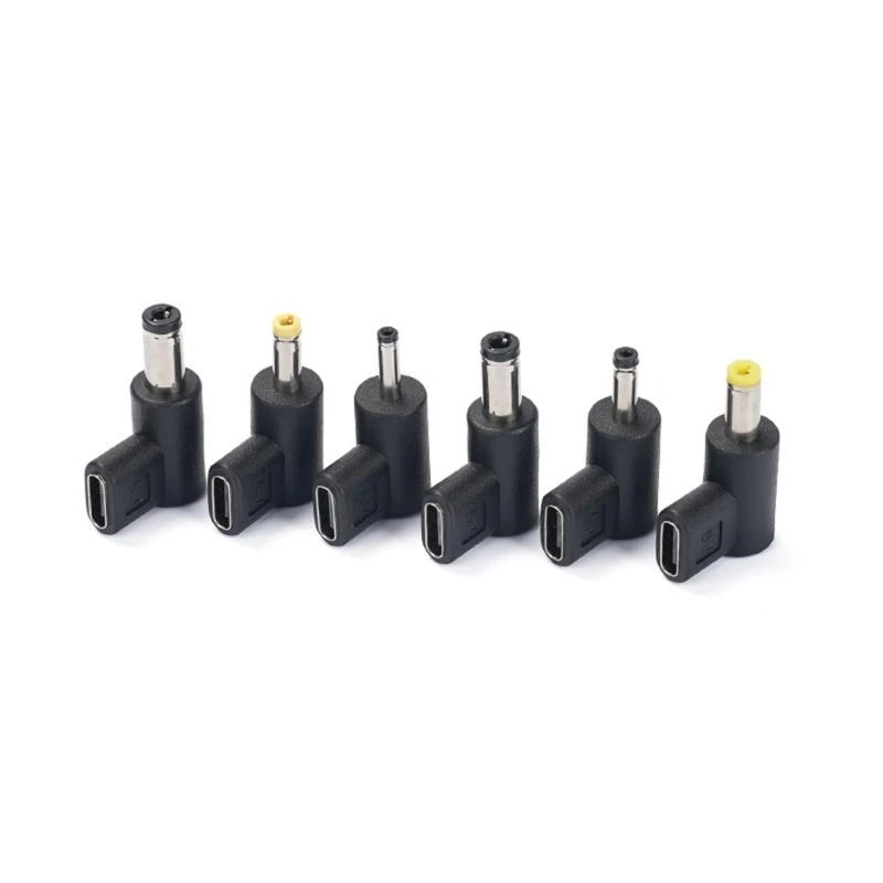 USB C 5.5x2.5/3.0x1.1/3.5x1.35/4.0x1.7/4.8x1.7/5.5x2.1mm 남성 유형 C 여성 5V 어댑터 노트북 용 USB C 어댑터