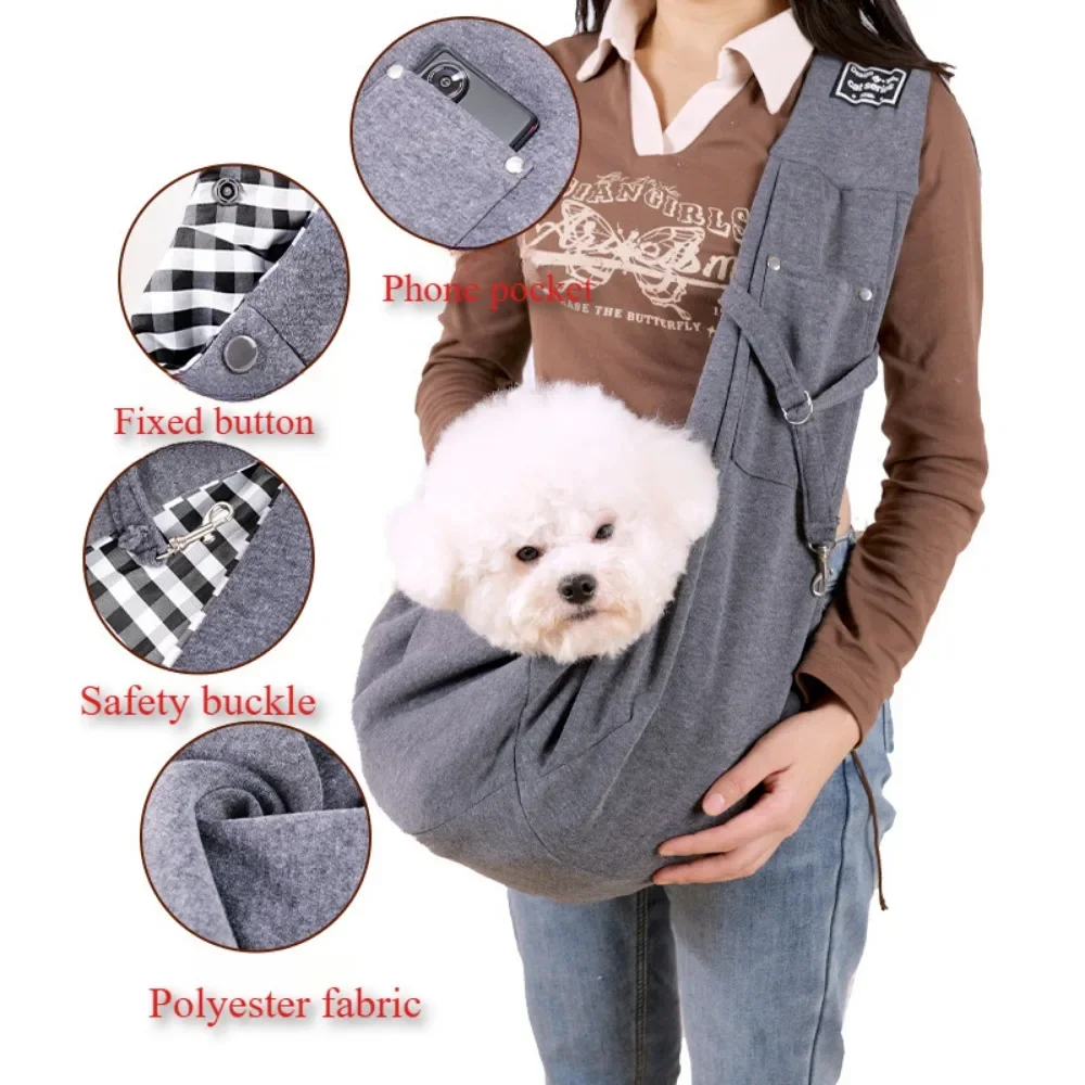 Pet Shoulder Bag Adjustable Dog Tote Bag Outdoor Travel Shoulder Portable Comfort Handbags DogSupplies Pet Carrying Supplies