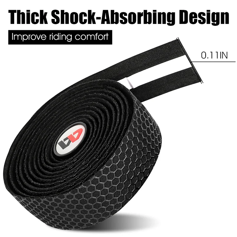 WEST BIKING Professional Soft Road Bike Handlebar Tape PU EVA Anti-slip Bike Bars Grips Tape Cycling Bicycle Handlebar