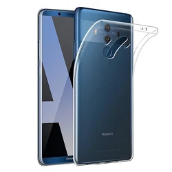 Ultra Thin Transparent Shockproof Silicone Phone Case for Huawei Mate 10 Pro (Clear)