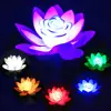 RGB LED Solar Powered Flower Light Floating Fountain Pool Pond Lamp Garden Decor 1