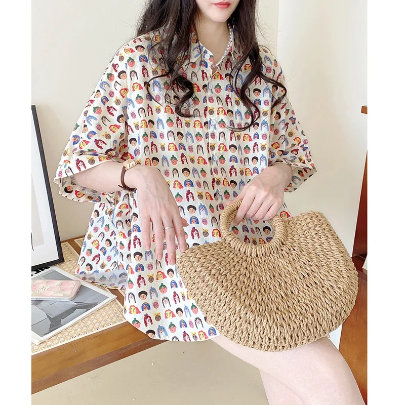 Sweet Floral Maternity Summer Top Fashion Printing Pregnancy Lace Shirts Hollow Out Pregnant Woman Cotton Linen Blou