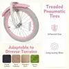Children's Bike, Toddler Bike with Training Wheels, Streamers, Basket, Handbrake & Rear Brake, Suitable for 3+ Years Old Boys &
