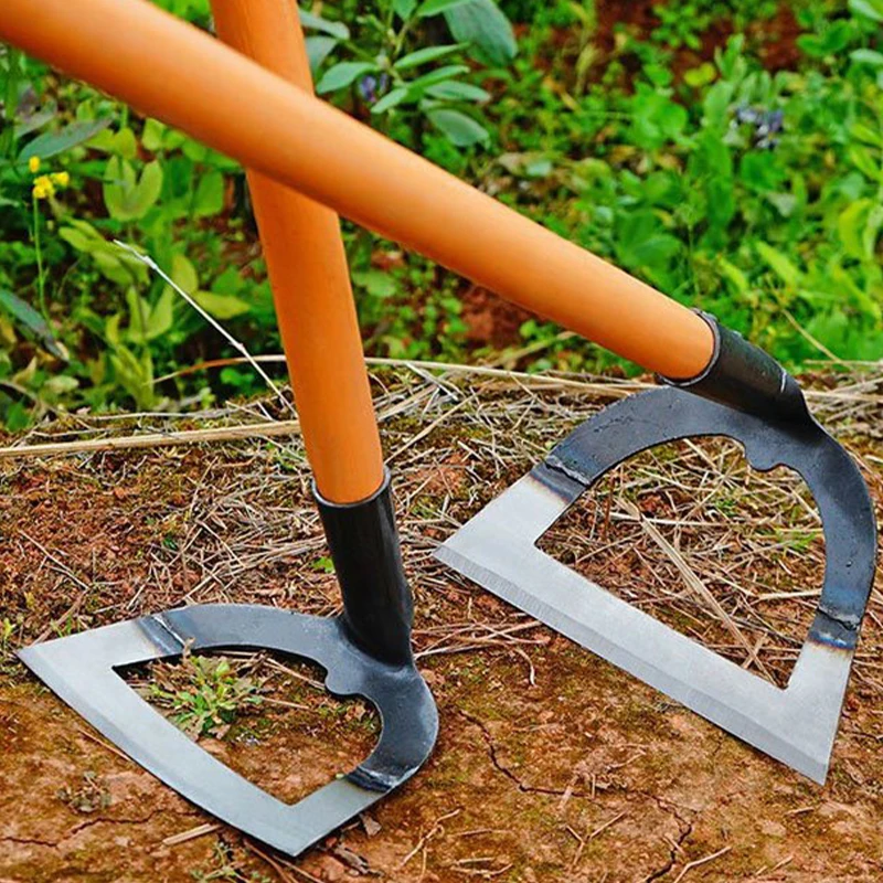 Hoe Hollow hoe Thickened manganese steel weeding hoe Hoe Farm Tool Gardening And Weeding Handheld steel weeding Weeding Rake