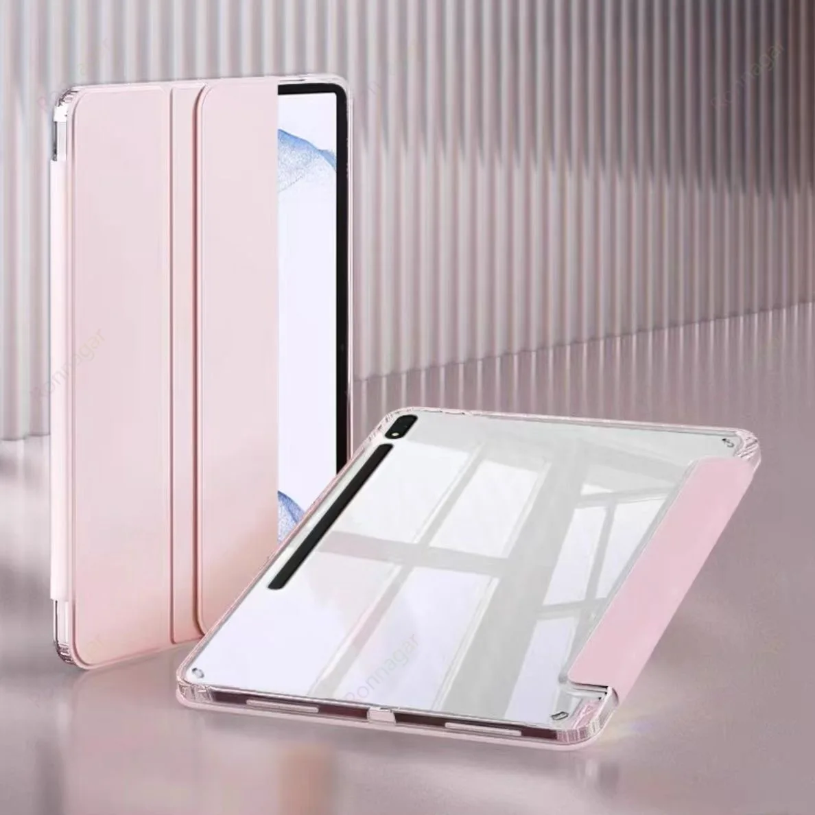 Hybrid Slim Tablet Case with S Pen Holder and Cover