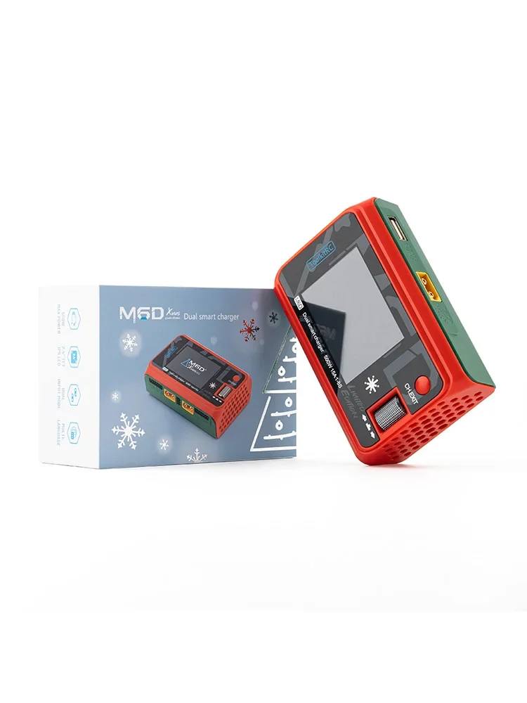 Batterie LiPo 11.4V 5200mAh 100C M6D avec câbles et connecteur XT60, sur fond gris.