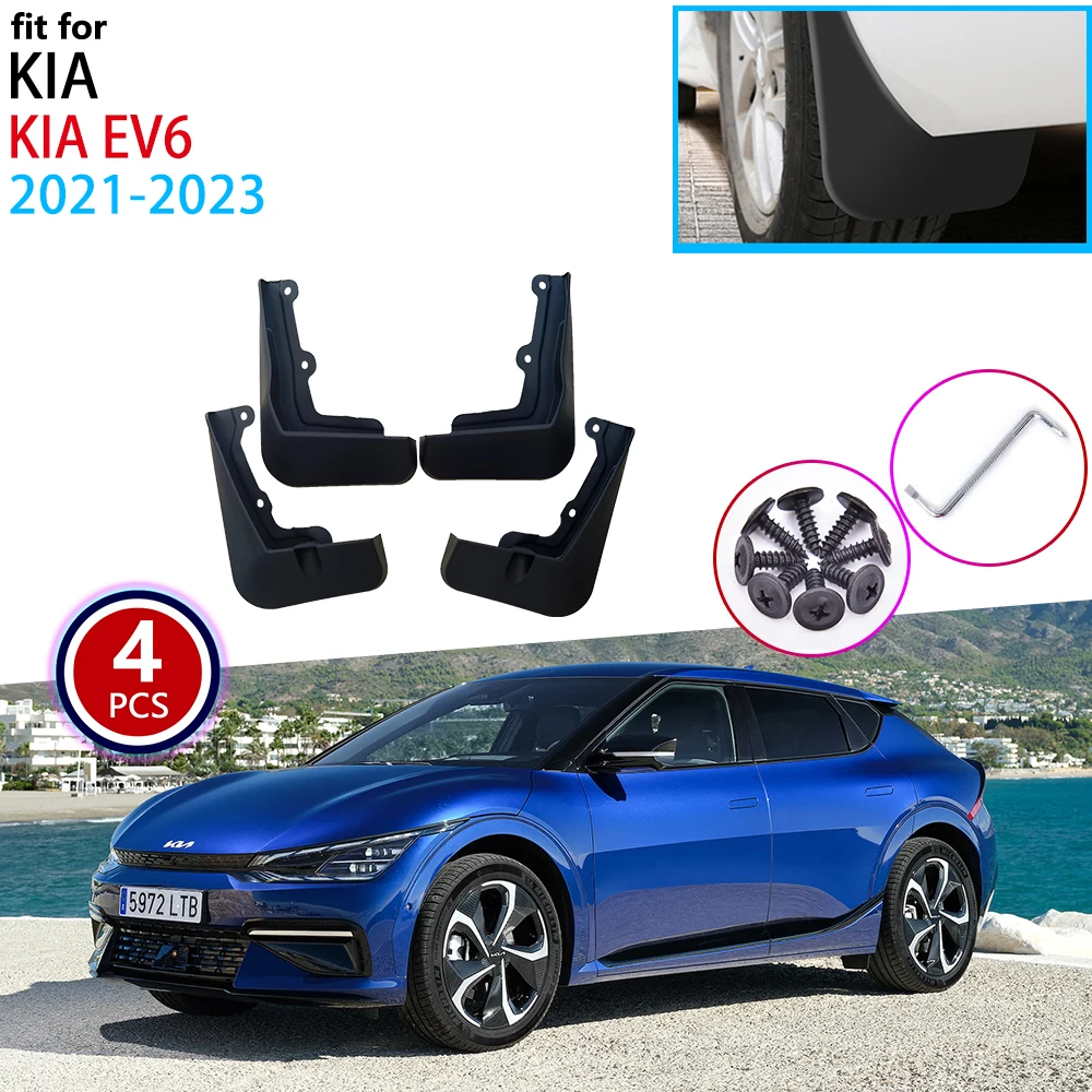 4 Pcs MudFlaps Kia EV6 GT CV 2021 2022 2023 Mud