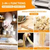 Electric Pasta Maker Machine Pasta Dough Spaghetti Roller Noodle Pressing Machine Stainless Steel 135W for Home Family Use 2