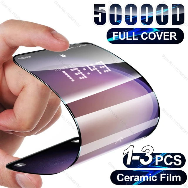 Protecteur d'écran en céramique pour Samsung Galaxy, S24, S23, S22, S20, S21, Ultra Fe, S10 Plus, A54, A53, A52, A32, A33, A34, A73, Accessoires, 1-3 pièces 1