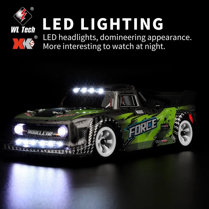 WLtoys 284131 K969 K989 RC 자동차, 1/28 2.4G 레이싱 트럭, 30 km/h 고속 4WD 드리프트 리모컨 차량, 어린이용 장난감
