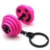 Barbell Keychain Fitness Weight Key Chain Mini Dumbbell Gym Workout Accessory for Backpack Gym Bag Sports Purse Exercise Lover 5