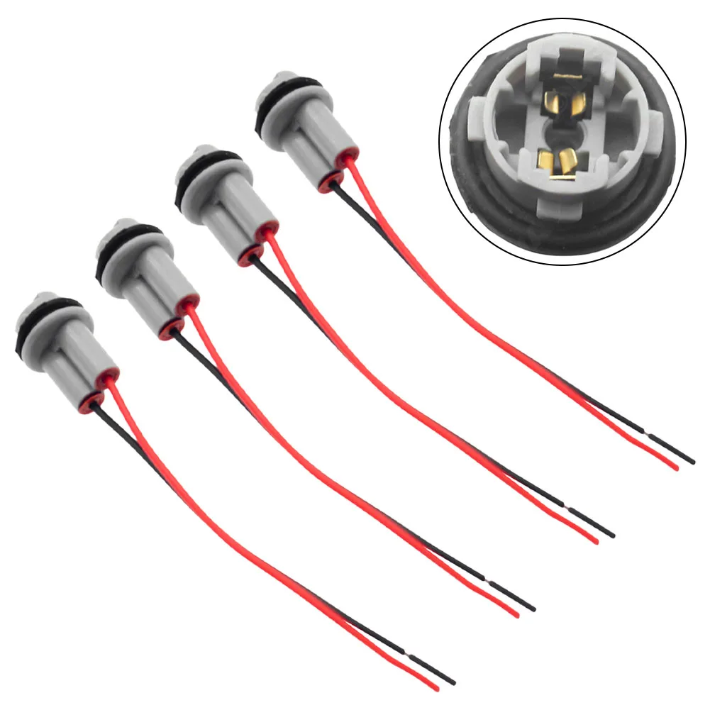 

4pcs T15 W16W Lamp Holder Adapters Cable LED Bulb Connector Socket Wedge Base Light Bulb Plug Extension Wiring Harnesses