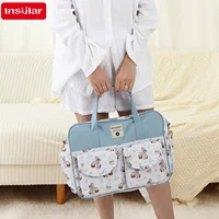 Mommy Diaper Bag For Babies LargeCapacity Organizer Waterproof Wide Opening Travel Messenger Crossbody Bag Mummy Baby Nappy Bag 1