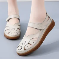 Sandales d'Été Confortables et Plates pour Femme, Chaussures de Marche et de Plage, Nouvelle Collection 2024 2