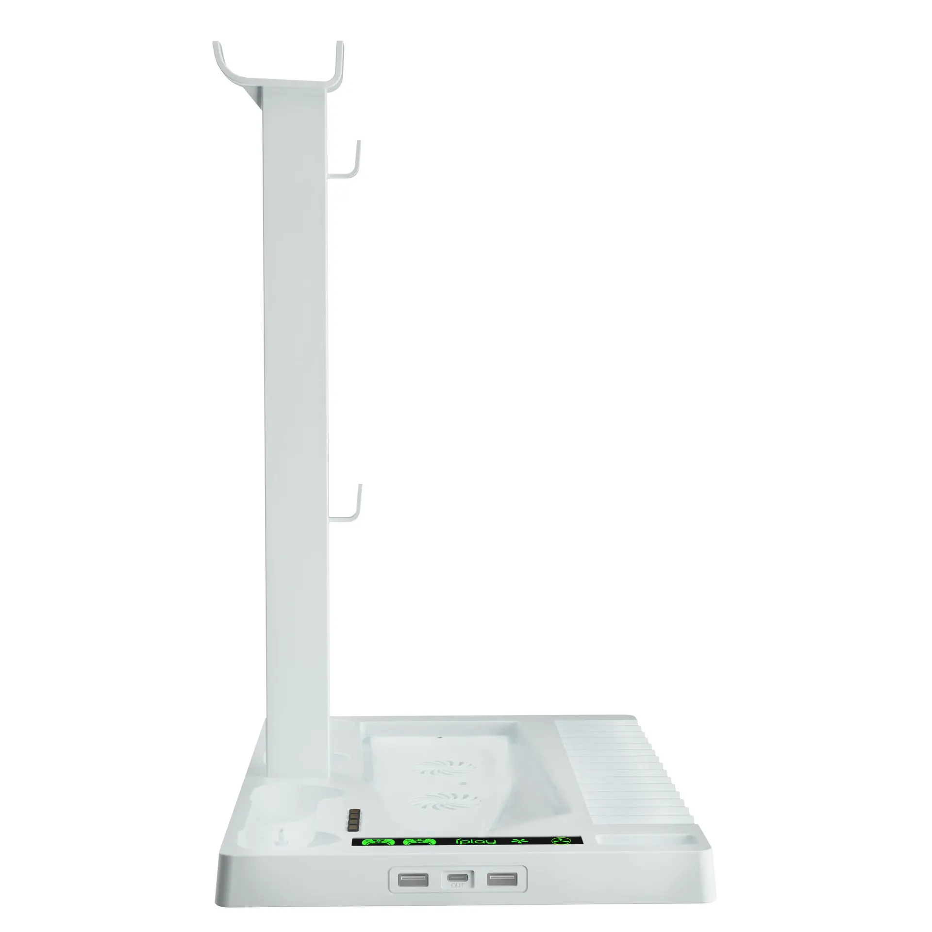 FOR PS5 Stand Cooling Station With Cooling Fan Dual Controllers Charger Headphone storage bracket