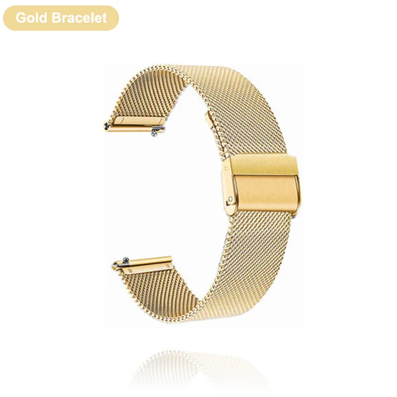 Premium Metal Watchband with TPU Case and Screen Protector - Universal 18mm/22mm