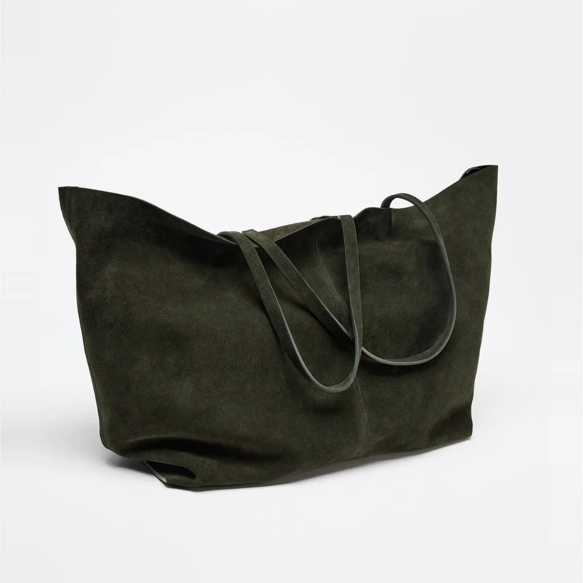 New Women's Retro Suede Frosted Bag Casual Large Luxury Design Commuter High-end Armpit Bag Soft Handle Closed Tote Bag