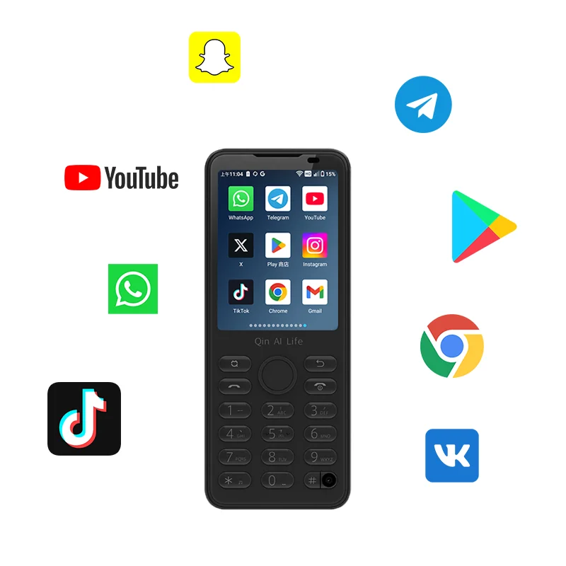 Google Available Global Version Duoqin F21 Pro Android 11 Mini Smart TouchScreen 4G Mobile Phone 2