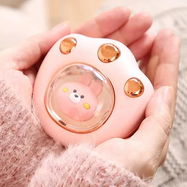 Aranyos Macska Karom Kéz Meleg, Kényelmes Usb Lélegzetelállító, Fényes Töltő, Hordozható, - Image 4