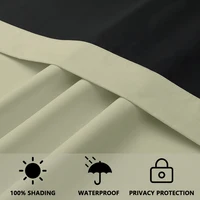 High Shade Waterproof Heat Insulation Indoor Outdoor Curtains Door Curtains Decoration Home Garden 5