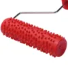 7inch Embossed Raindrop Painting Roller with Plastic Handle for Wall Decoration 6
