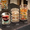 Rotating Jewelry Box Display Stand Organizer Earrings Necklace Ring Storage Box Cotton Pad Makeup Cotton Swabs Organizer 5