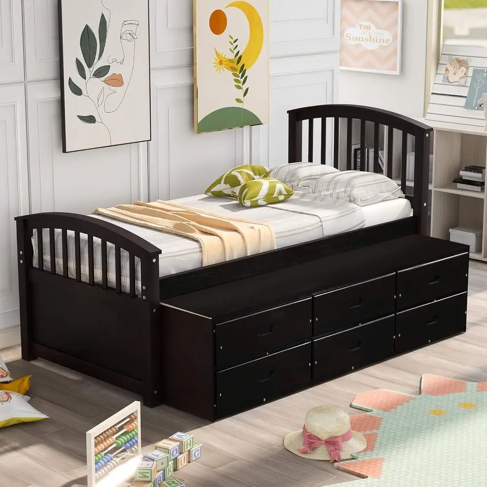 Twin Storage Platform Bed 3
