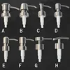 1pc Pump Head & Tube Stainless Steel Lotion Bottle Dispenser Soap Dispenser Press Head Bathroom Supplies For 25mm Bottle Mouth 6