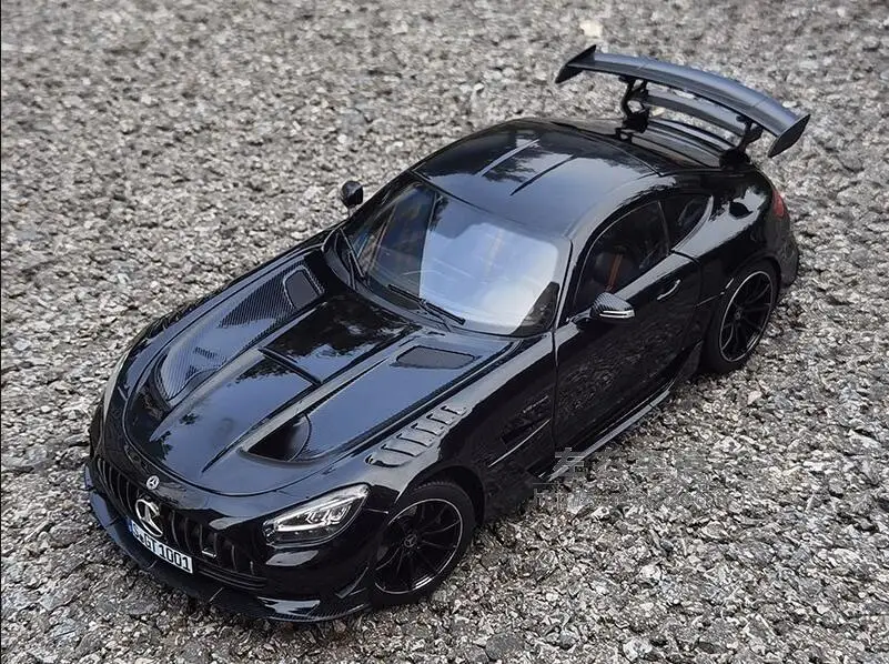 

NOREV 1/18 For Benz AMG GT Black series 2021 Supercar Diecast Model Car Hobby Black/Yellow Gifts Display Ornaments Collection