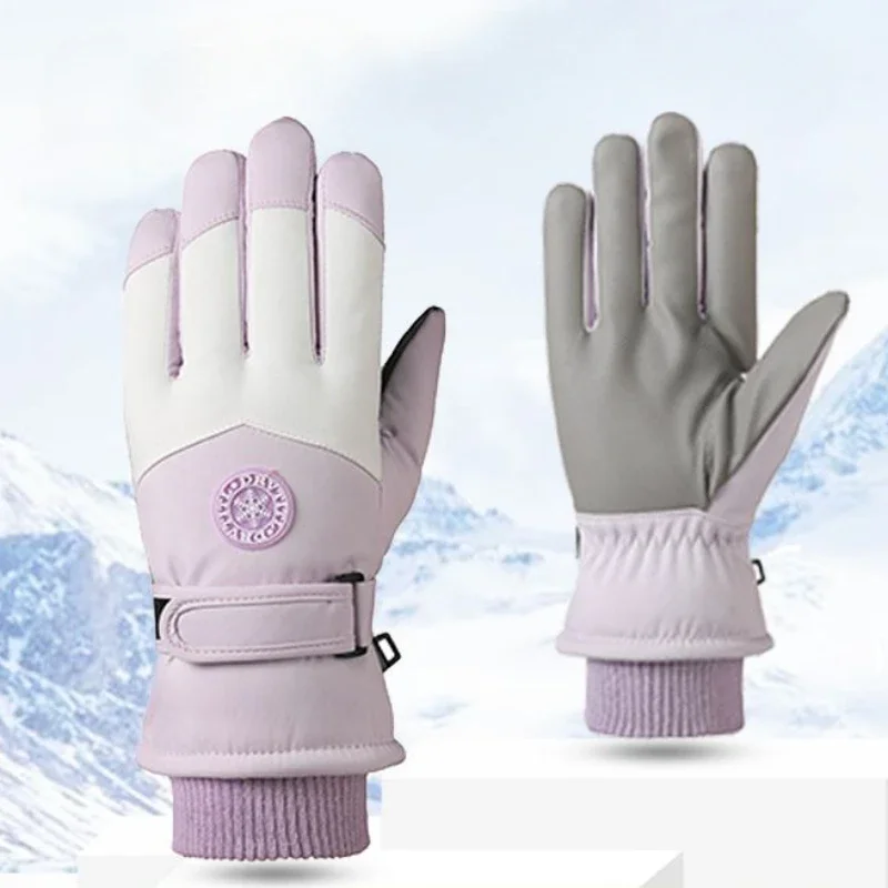 

Waterproof Ski Gloves Women Men Winter Screen Snow Gloves Fleece Lined Warm Thermal Gloves for Snowboard Skiing Cycling