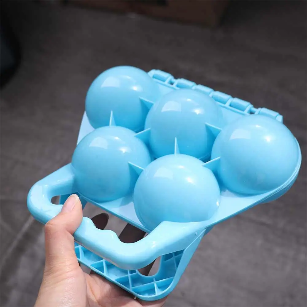 Plastics Snowball Maker Clip Wear-resistant Double ball Snow Ball Mold Tool Durable Portable Winter Fight Clip Toy