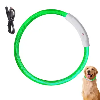 Pet Dog Luminous Collars LED Light Collar Anti-Lost Dog Collar USB Rechargeable Dog Collar for Night Walking Travel Daily Life 1