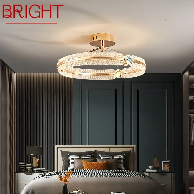 

BRIGHT Nordic Ceiling Lamp Modern Led Creative Vintage Light Luxury Home Living Room Bedroom Decor Fixtures