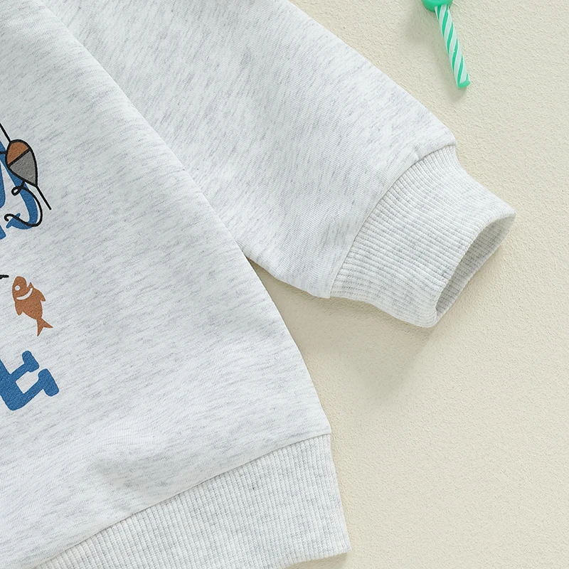 Baby Boy 1st Birthday Sweatshirt Crown & Letter Print Long Sleeve Round Neck Pullover Loose Tops
