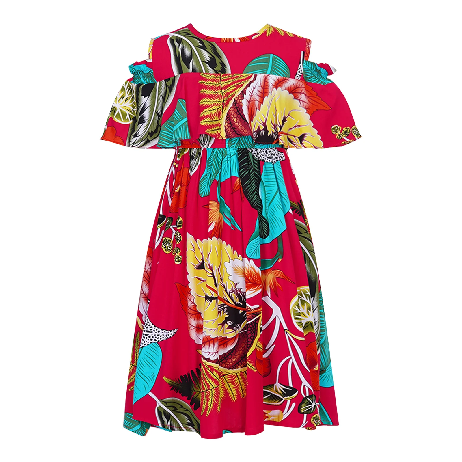 Midi Dress For Girls Summer Floral Mini Dress 4 6 8 10 12 13 14 Years