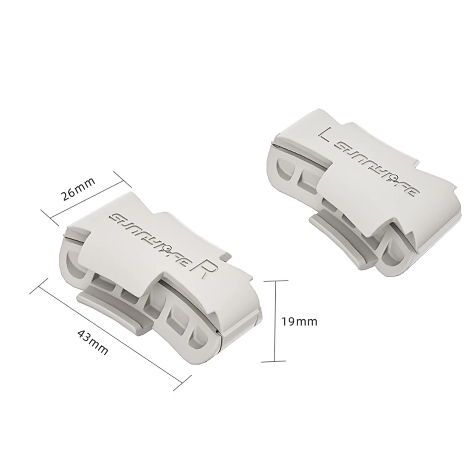 Boucle fixation antichoc bras drone DJI Flip - Lot de 2