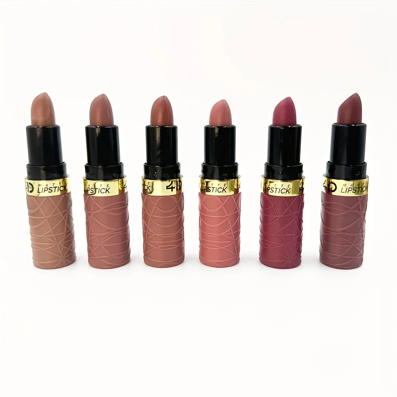 Long-lasting Matte Lipstick Collection 12 Shade Nude Bean Paste Set_voghion.com