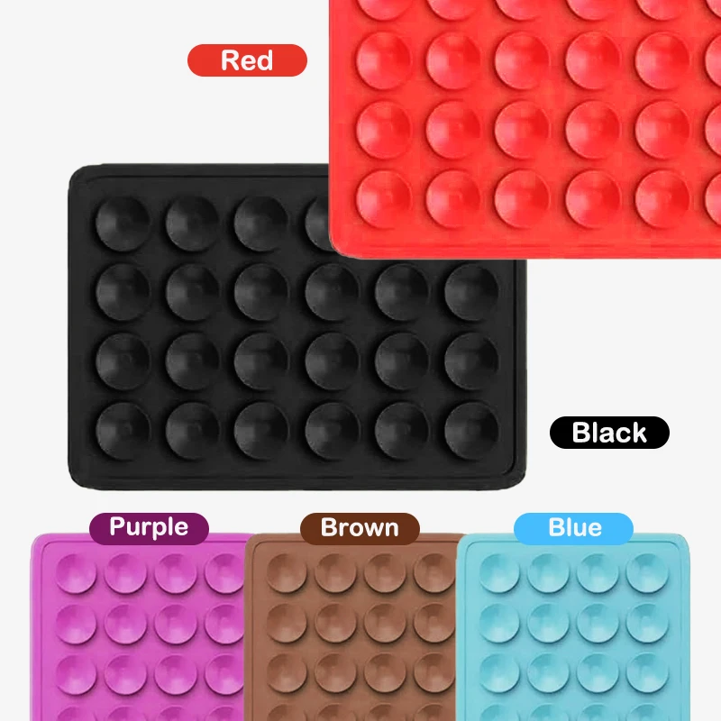 Round/Square Silicone Suction Pad For Mobile Phone Fixture Suction Cup Backed Adhesive Silicone Rubber Sucker Pad For Fixed 1pc phone suction cup self adhesive glue pads